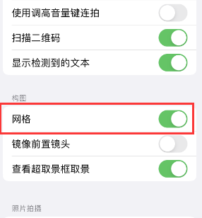 西昌苹果手机维修网点分享iPhone如何开启九宫格构图功能 