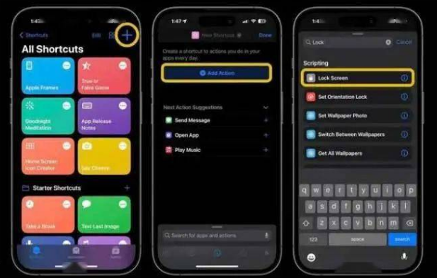 西昌苹果14锁屏维修店分享iPhone14升级iOS16.4后如何创建锁屏快捷方式 