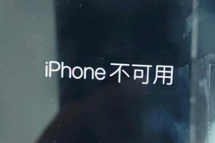 西昌苹果服务网点分享锁屏界面显示“iPhone 不可用”如何解决 